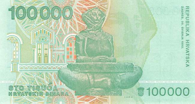 Kroatien p27 100.000 Kuna 1993